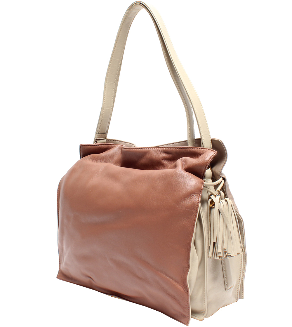 

Loewe Pink Leather Flamenco Shoulder Bag
