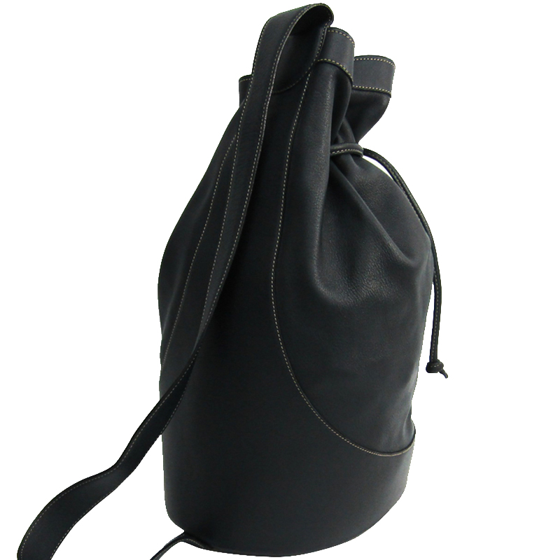 

Loewe Navy Leather Shoulder Bag, Navy blue