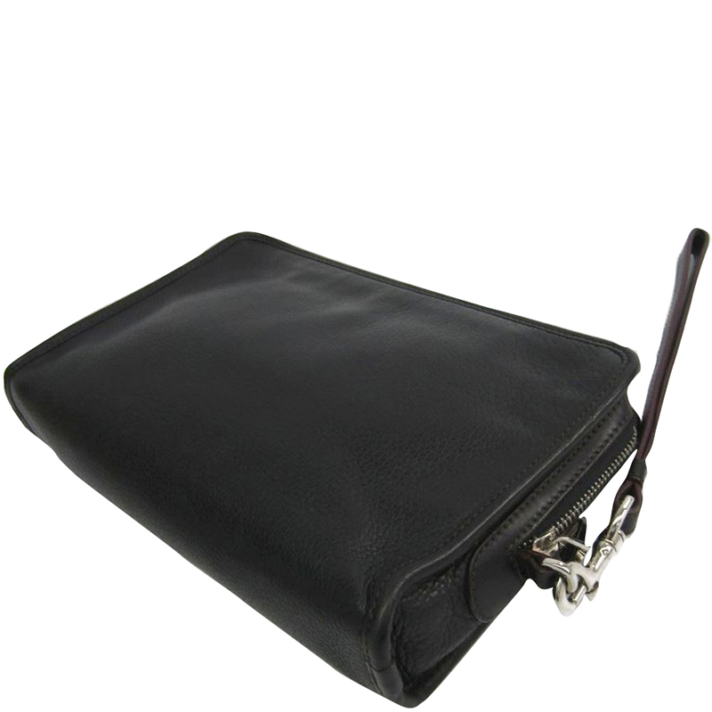 

Loewe Black Leather Clutch Bag
