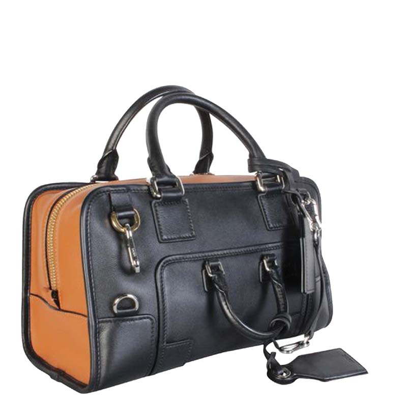 

Loewe Black Leather Bolso Amazona 28 Bag