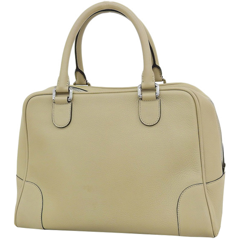 

Loewe Beige Leather Amazona Top Handle Bag