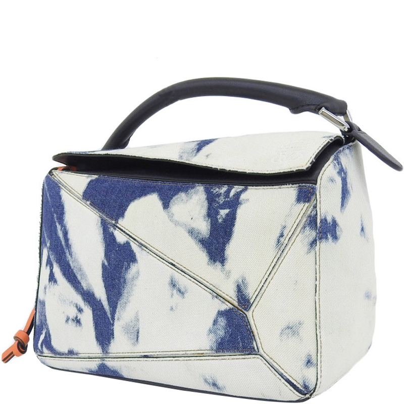 

Loewe Blue/White Denim and Leather Puzzle Bag