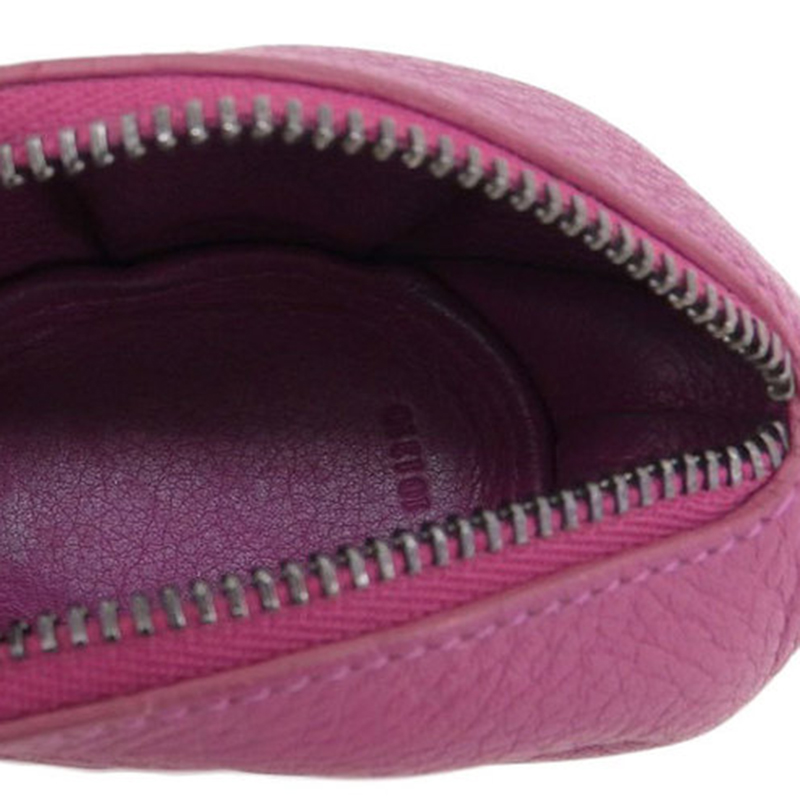 

Loewe Purple Mouse Leather Coin Purse