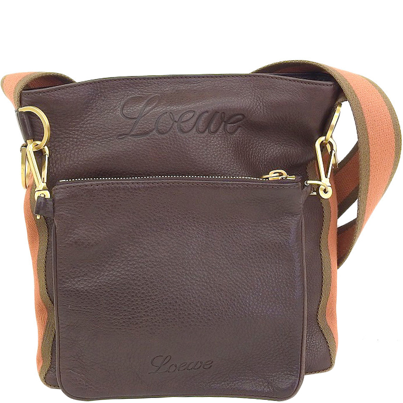 

Loewe Brown Leather Shoulder Bag