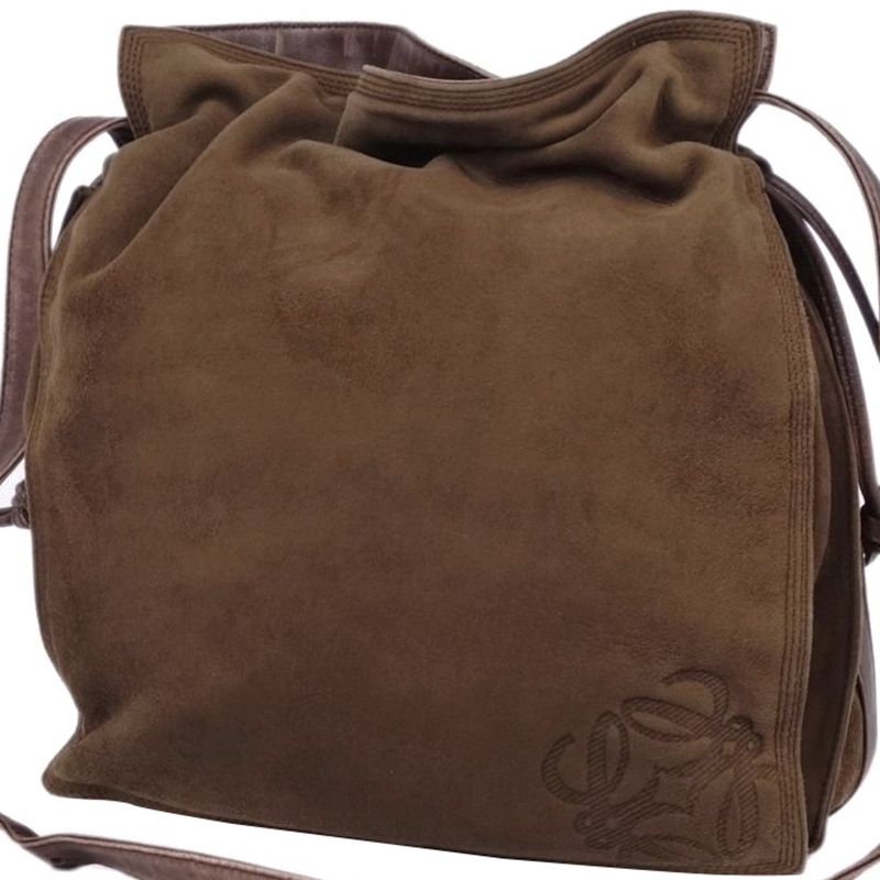 

Loewe Brown Suede Leather Shoulder Bag