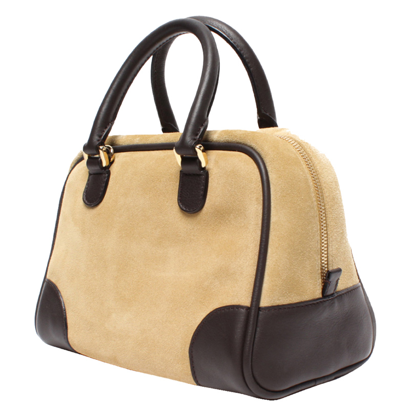 

Loewe Beige Leather Suede Amazona 75 Bag
