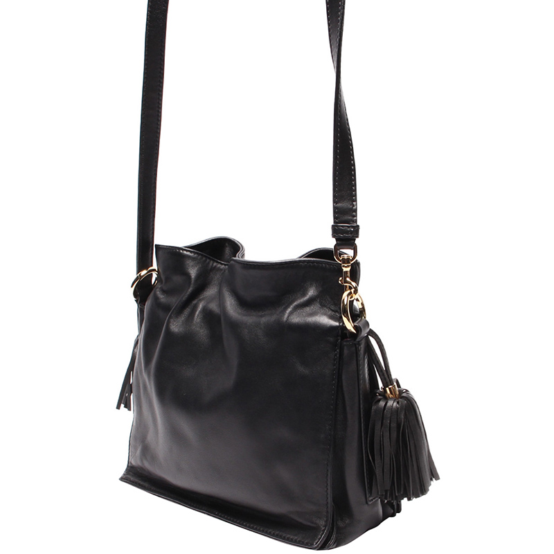 

Loewe Black Flamenco Leather Shoulder Bag