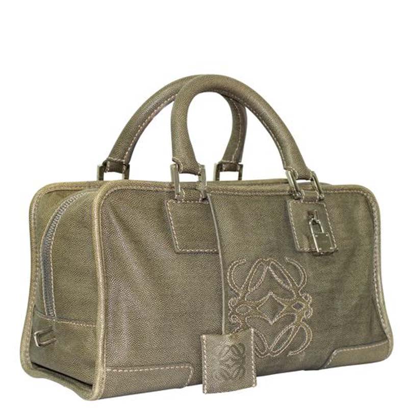 

Loewe Green Leather Bolso  Amazona Bag