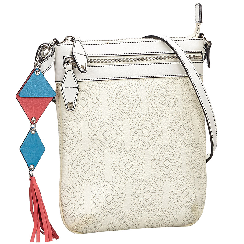 

Loewe White Leather Crossbody Bag