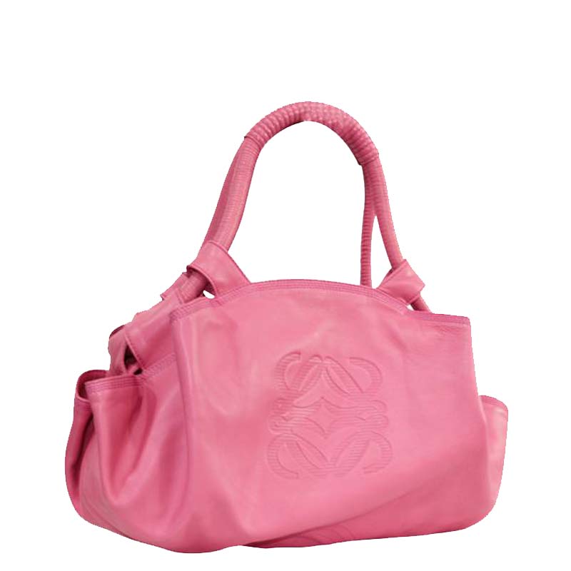 

Loewe Pink Lambskin Leather Tote