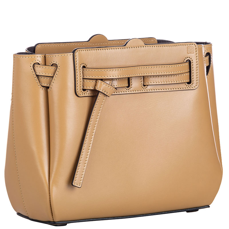 

Loewe Brown Leather Mini Lazo Crossbody Bag