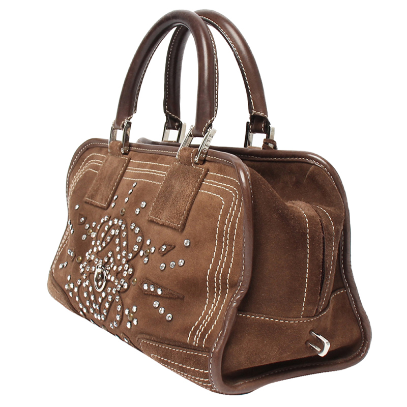 

Loewe Brown Leather Amazona Satchel
