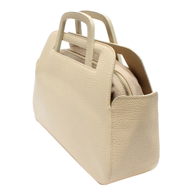 

Loewe White Leather Top Handle Bag