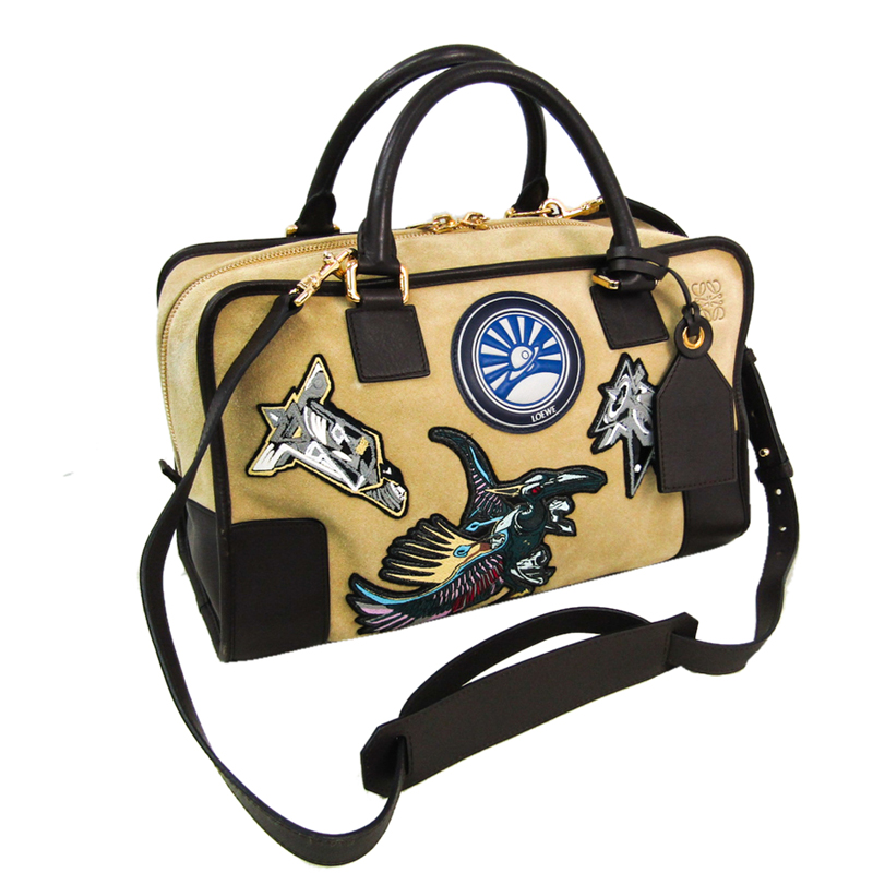 

Loewe Beige/Brown Suede And Leather Technodrome Amazona