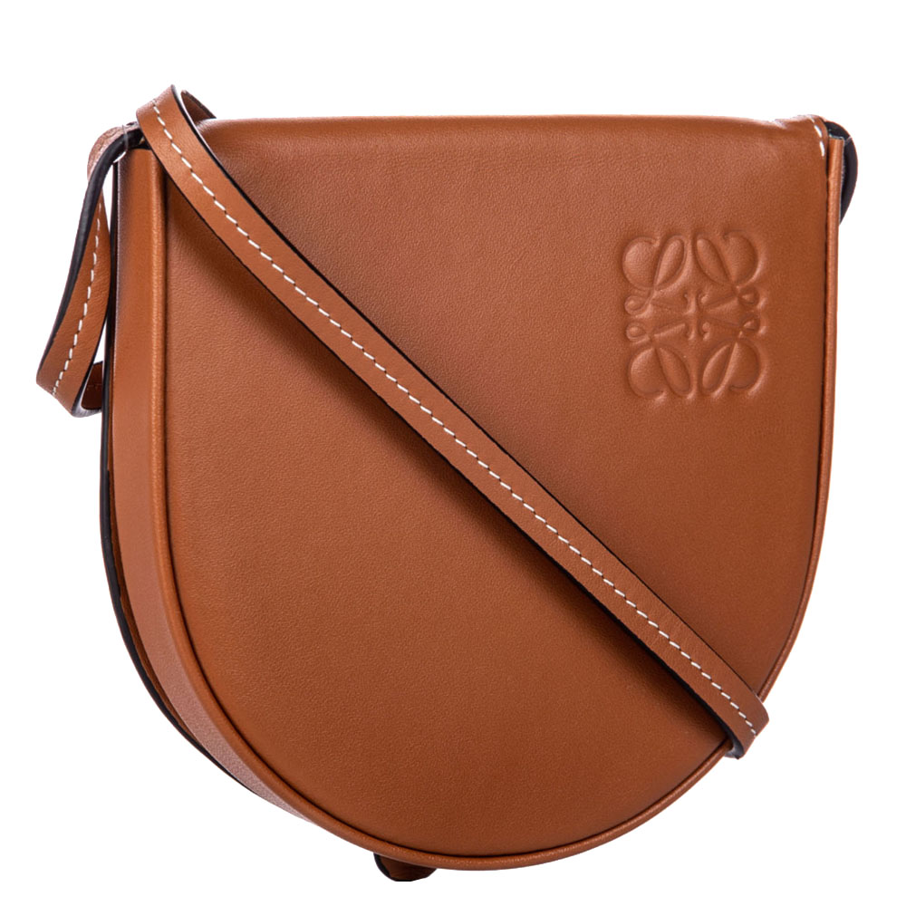 

Loewe Brown Leather Mini Heel Saddle Bag