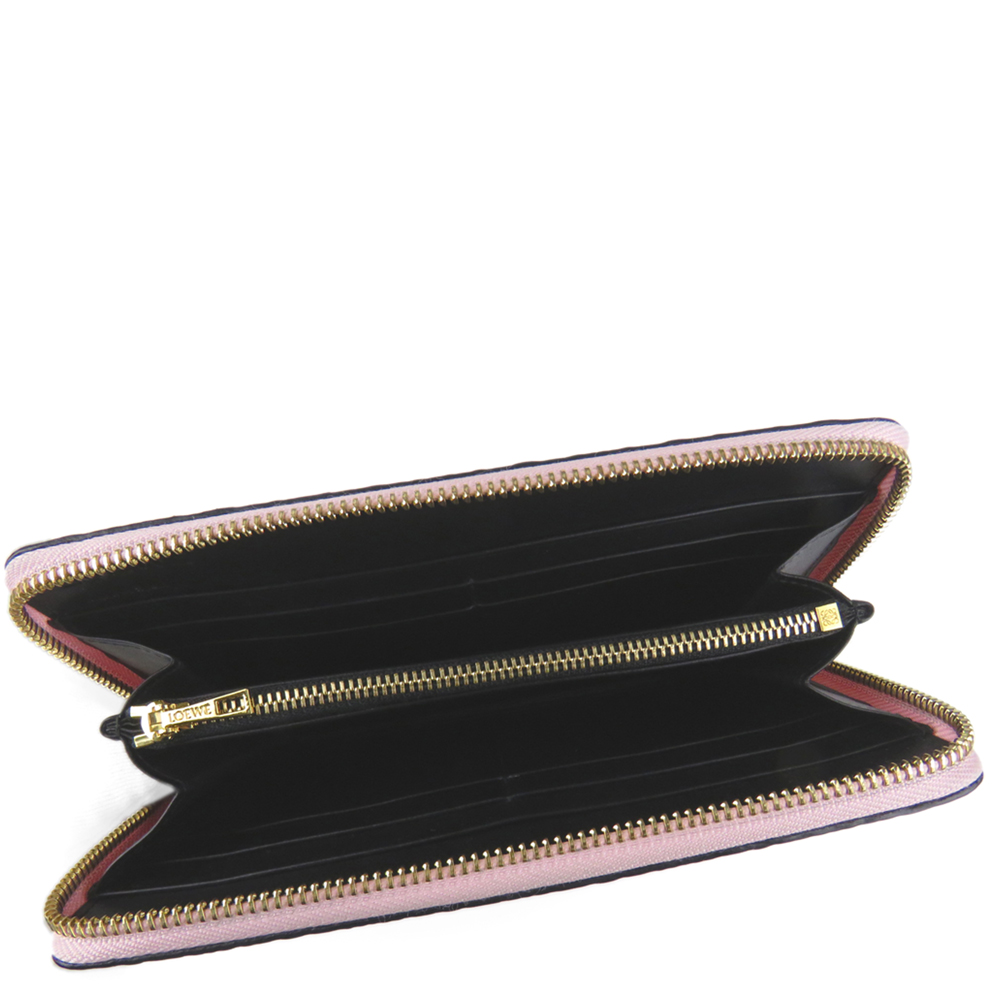 

Loewe Pink Leather Anagram Zip Wallet
