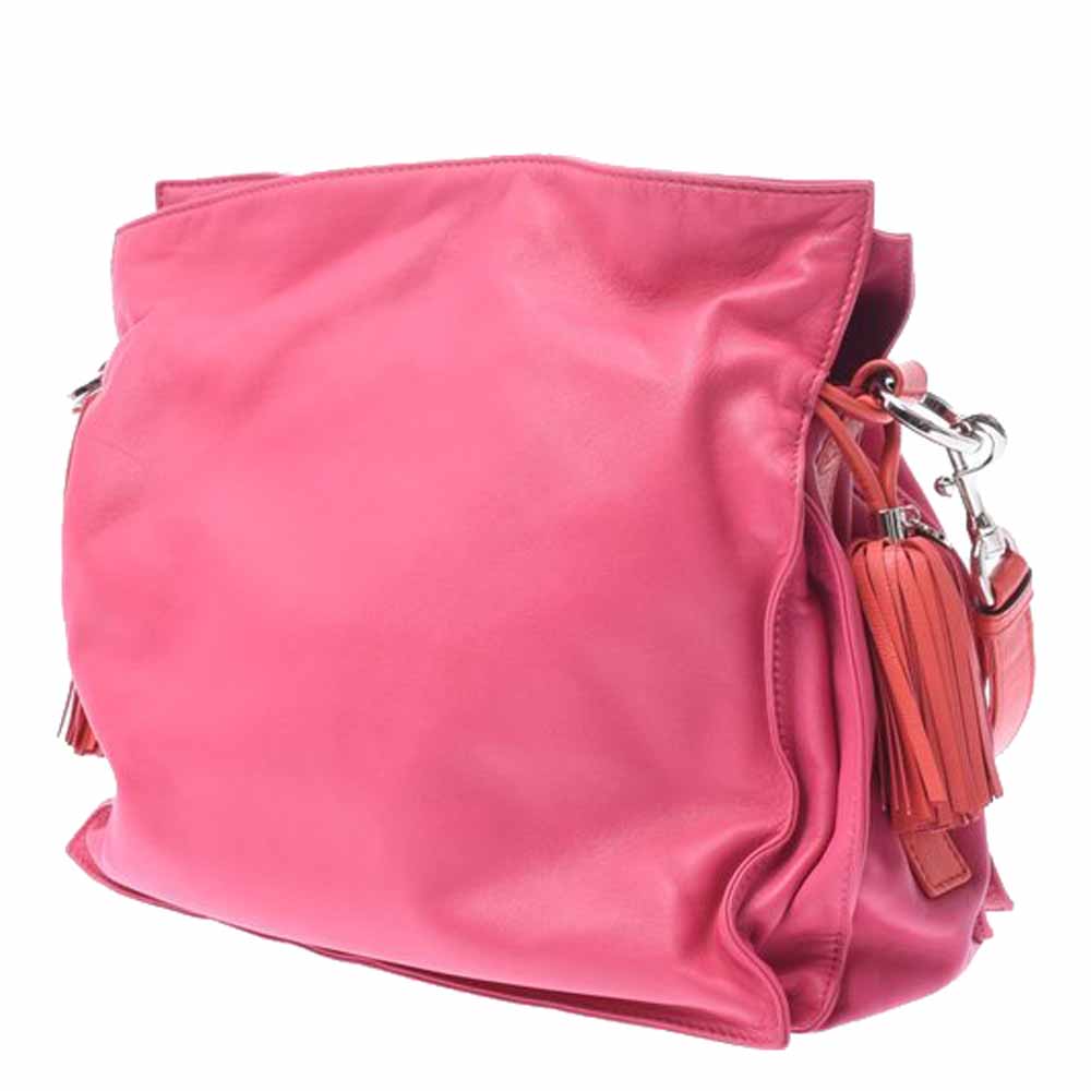 

Loewe Pink Leather Flamenco 30 Bag