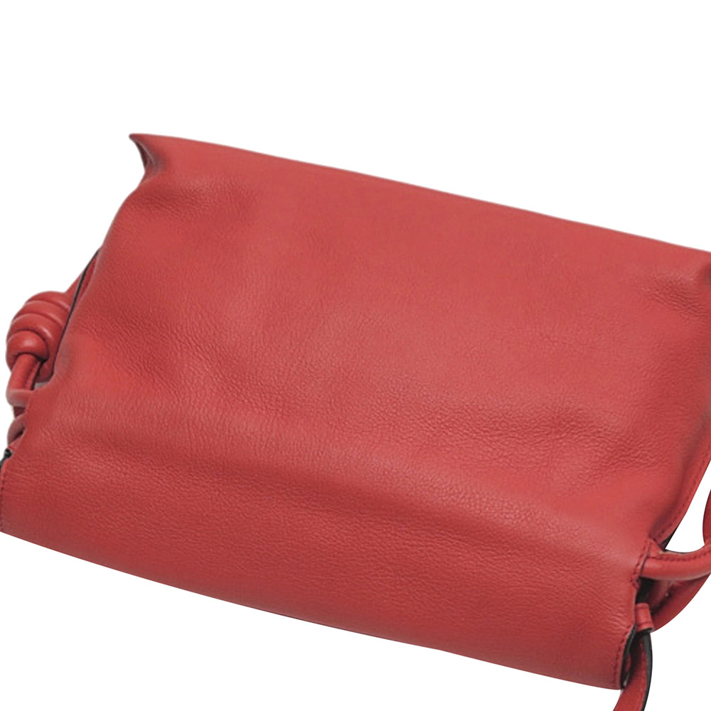 

Loewe Red Leather Flamenco Knot Crossbody Bag
