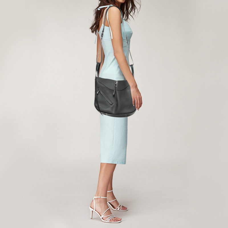 

Loewe Grey Leather Medium Hammock Shoulder Bag