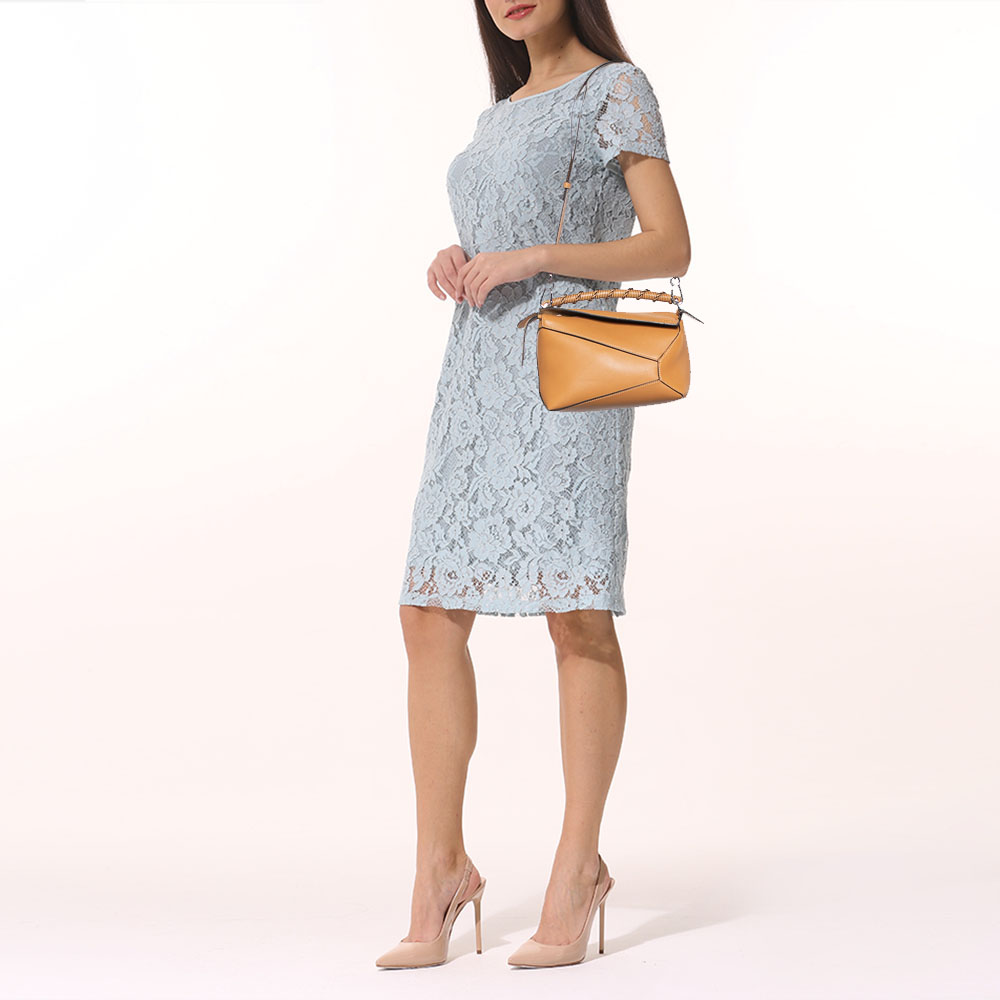

Loewe Brown Leather Small Puzzle Shoulder Bag
