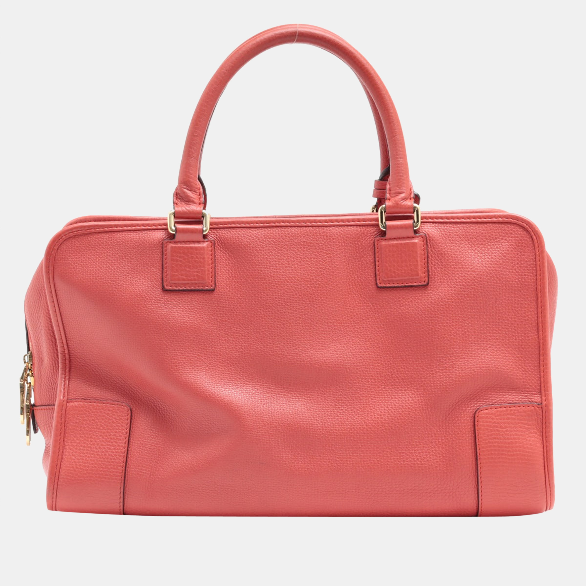 

Loewe Amazona 36 Leather Hand bag Red