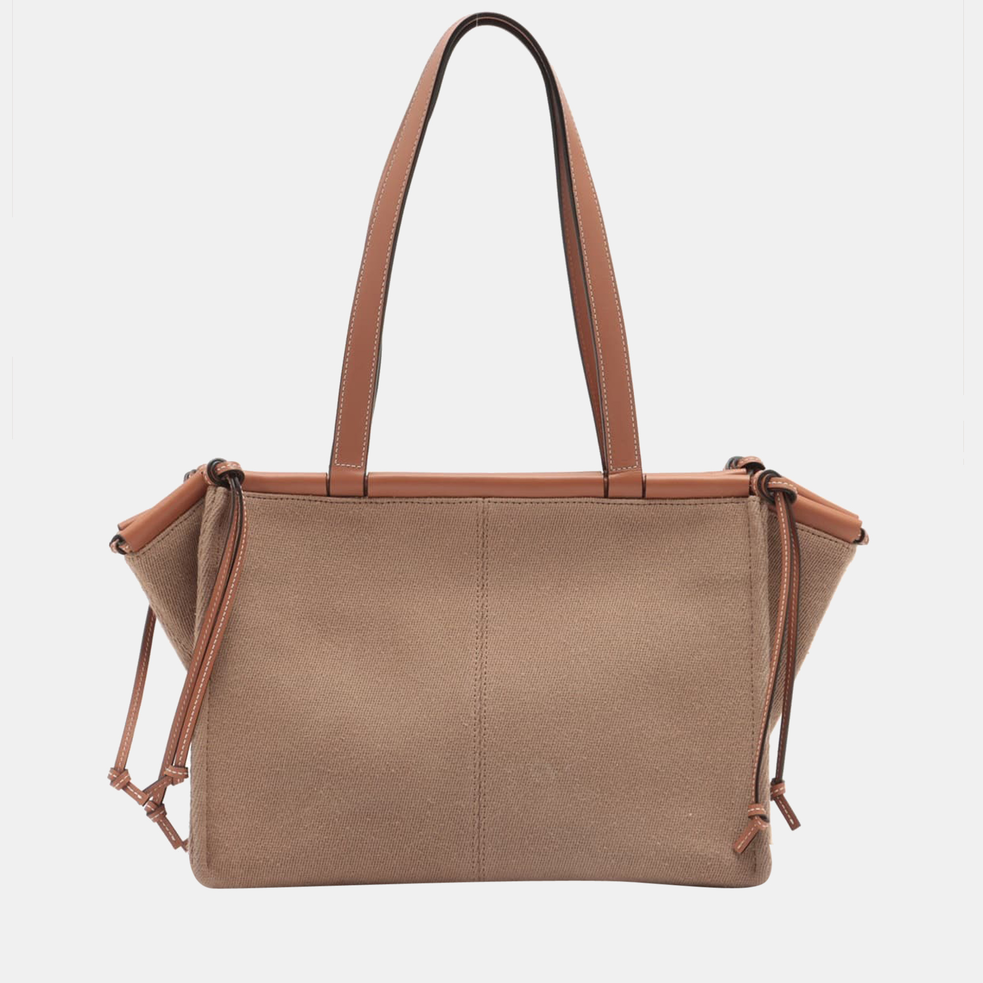 

Loewe Cushion Canvas & leather Tote bag Brown