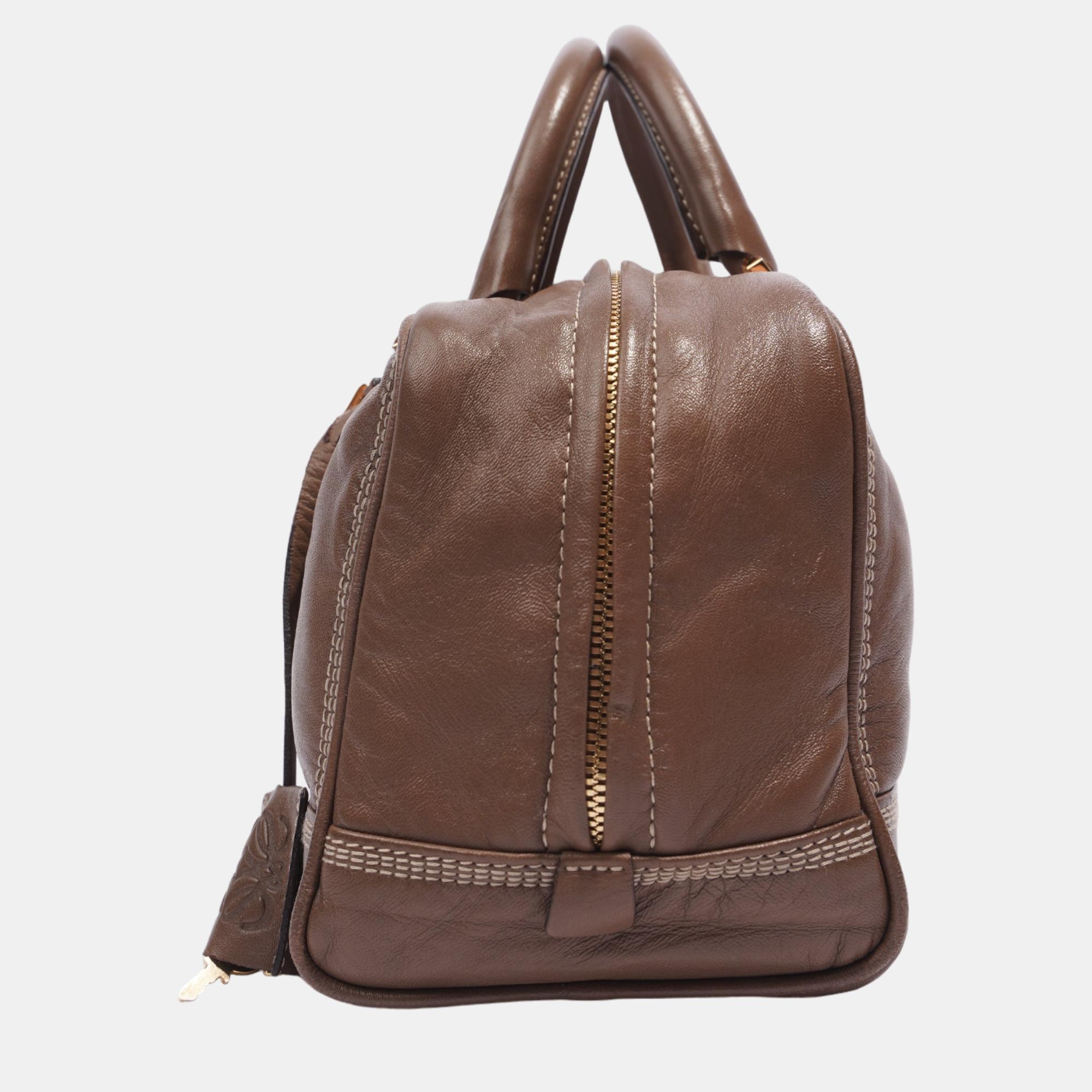 

Loewe Amazona Brown / White Leather 28