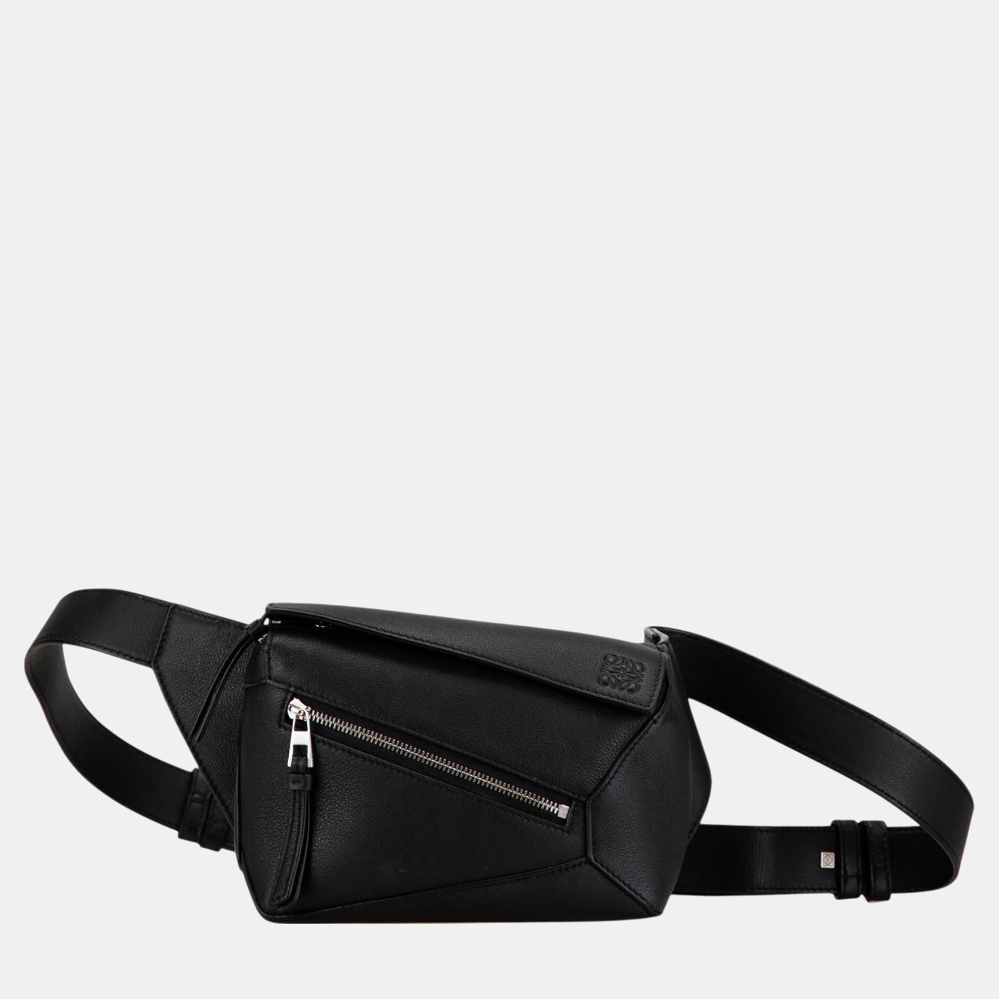 

Loewe Black Mini Puzzle Belt Bag