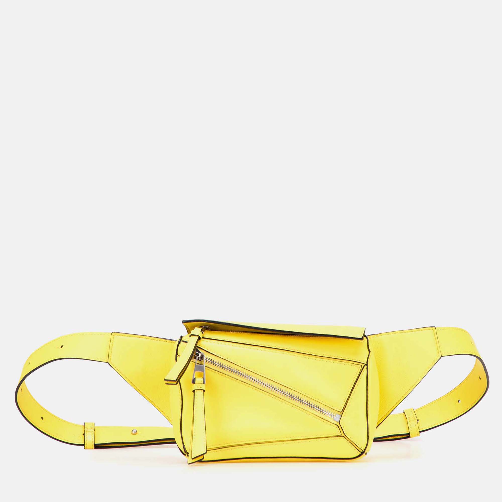 

Loewe Mini Calfskin Puzzle Bumbag, Yellow