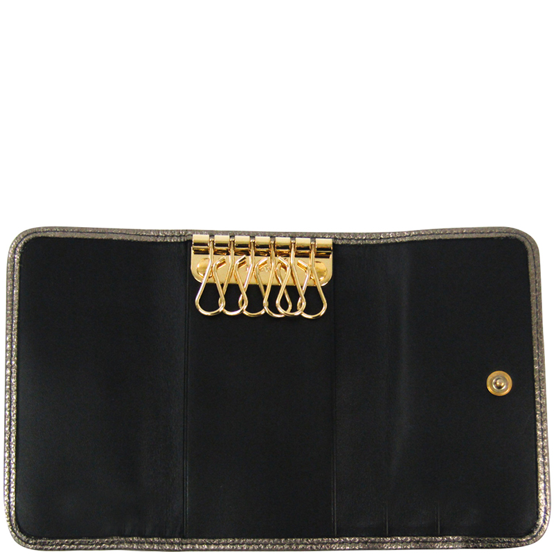

Loewe Bronze Leather Key Case, Brown