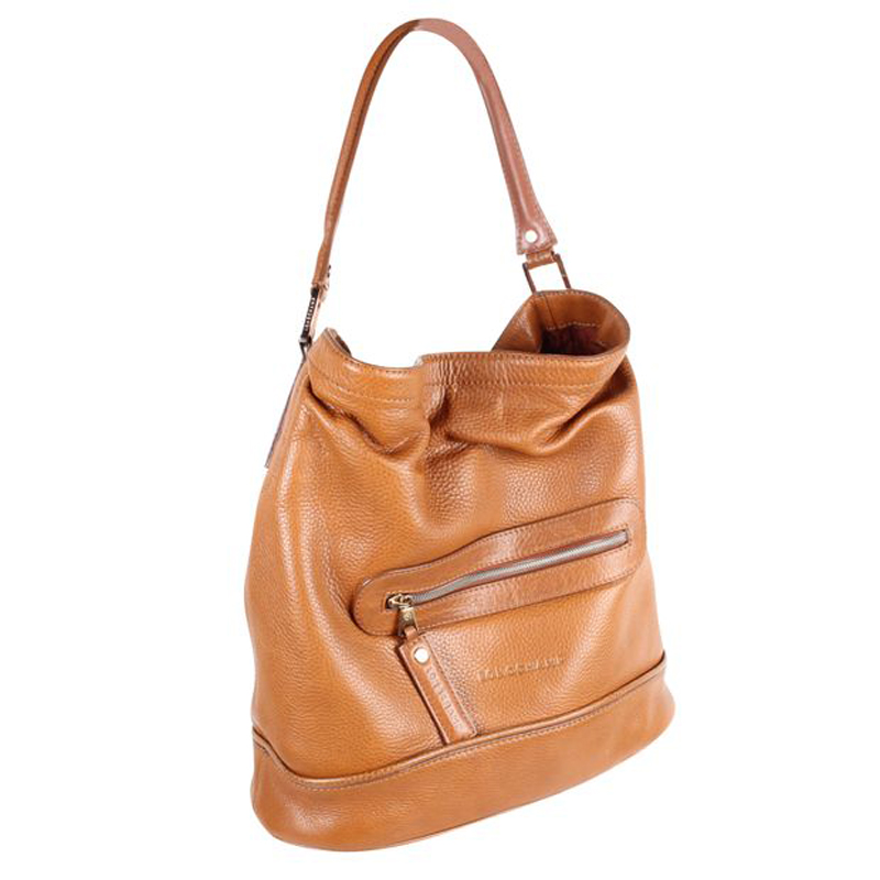 

Longchamp Brown Leather Hobo Bag