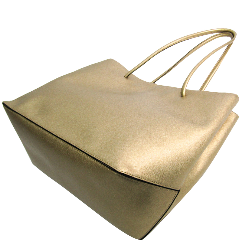 

Marc Jacobs Gold Leather Tote Bag