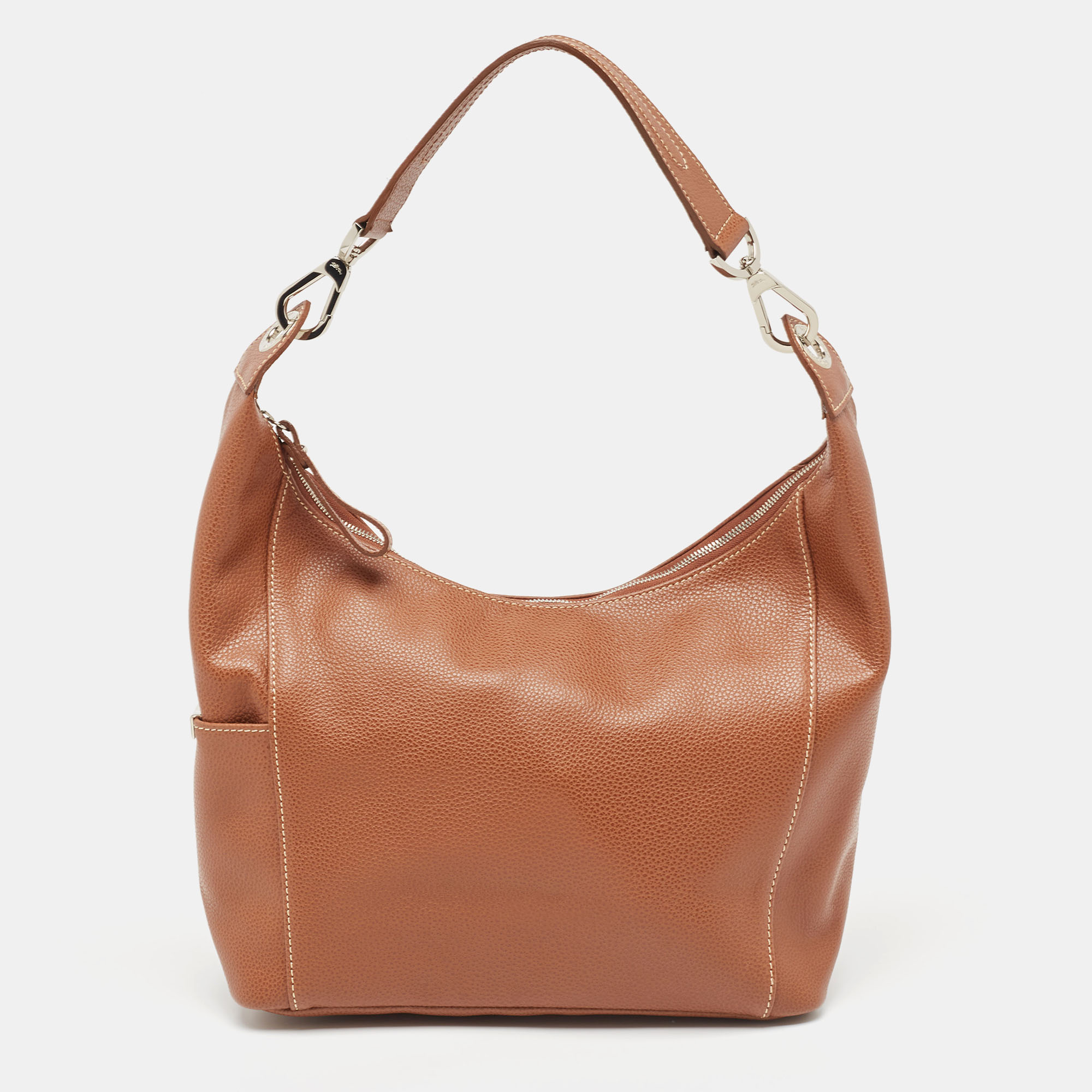 

Longchamp Brown Leather Le Foulonne City Bag