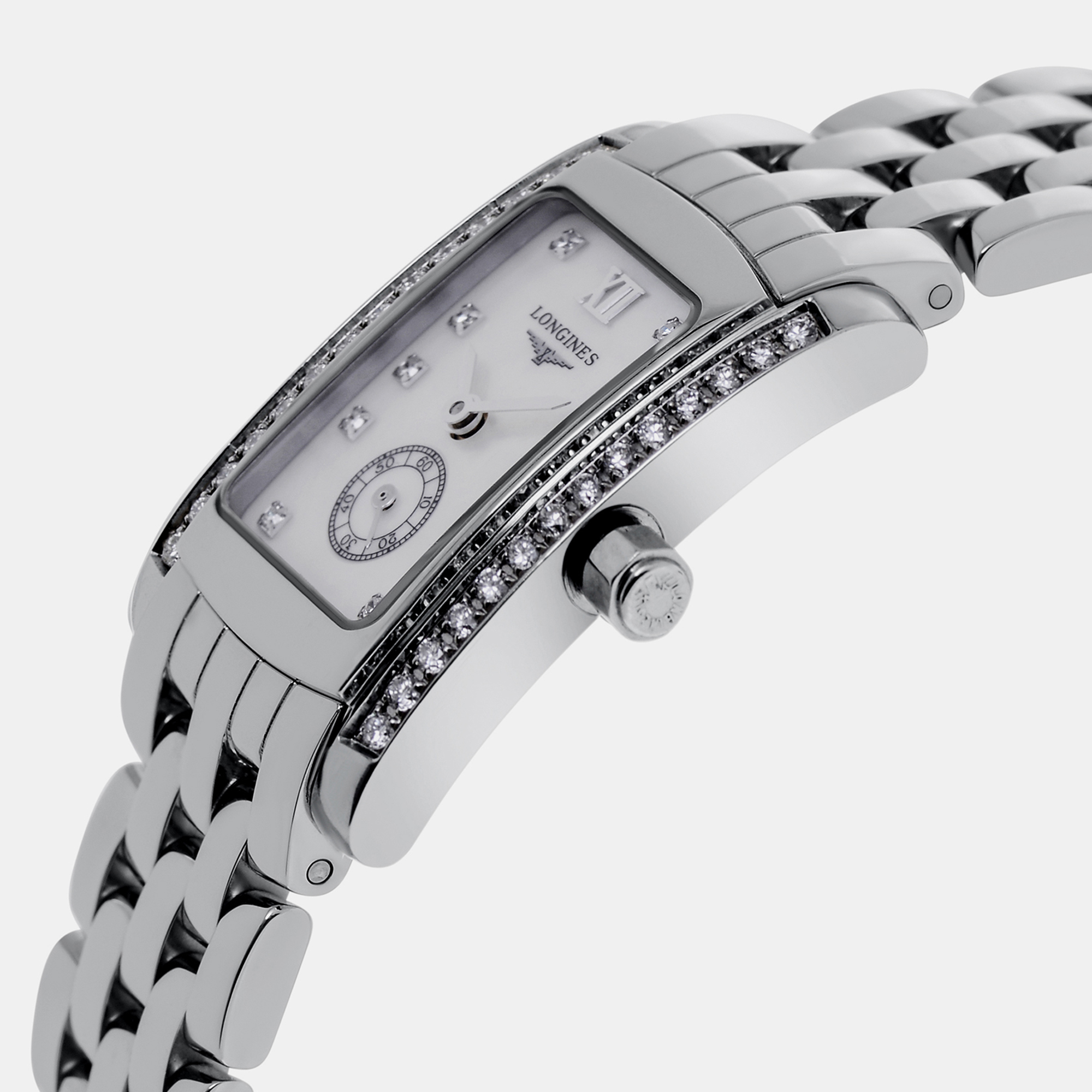 

Longines Dolce Vita Diamond Stainless Steel Quartz Women's Watch, White