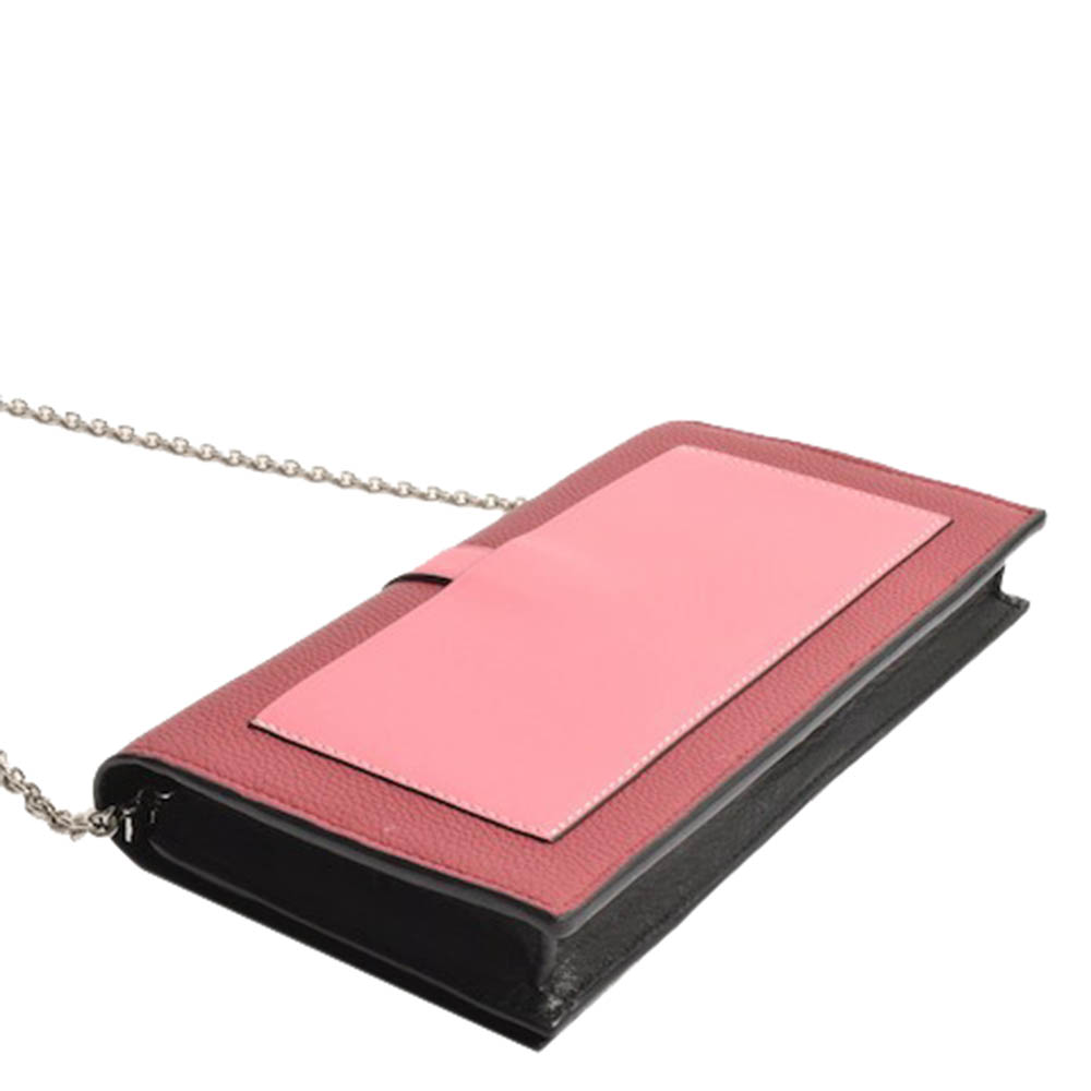 

Loewe Pink Leather Wallet on Chain Bag