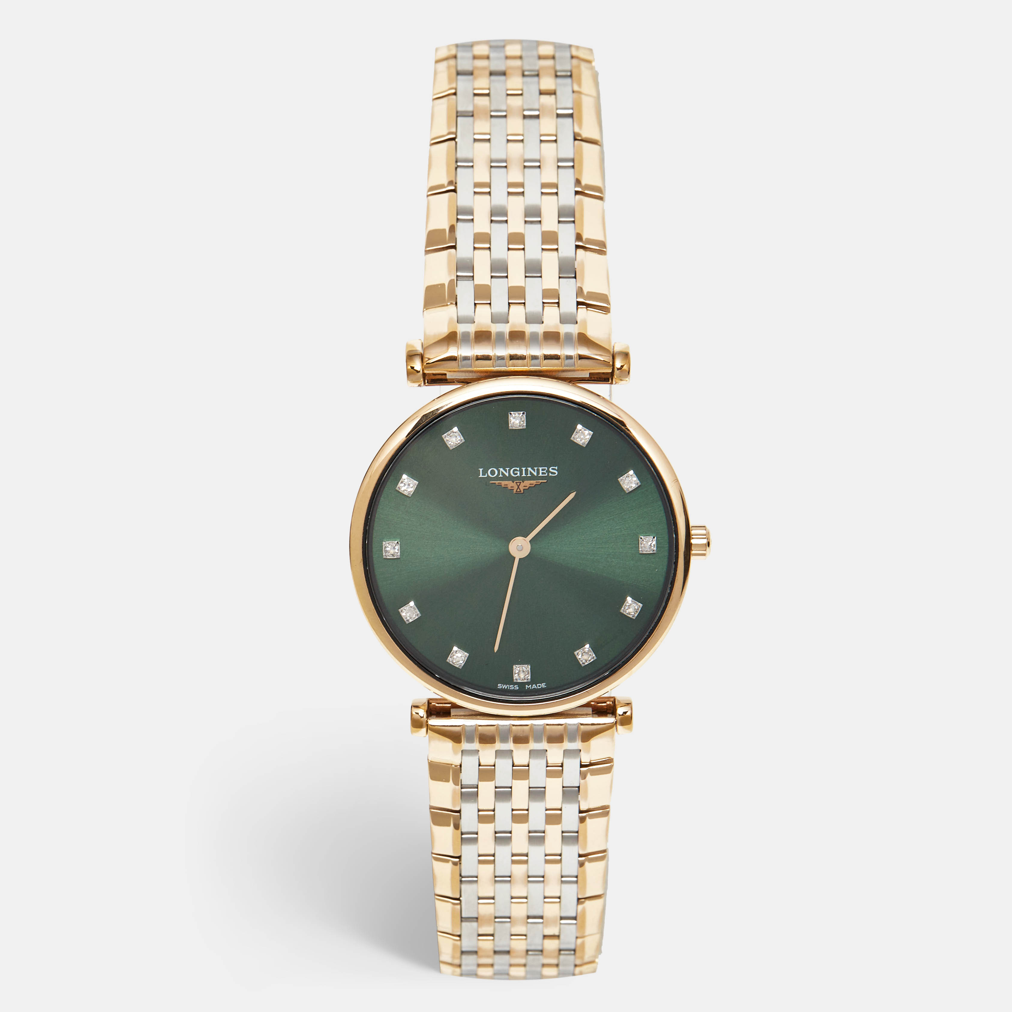 

Longines Green Diamond Two-Tone Stainless Steel Grande Classique L4.512.08.7 Women's Wristwatch