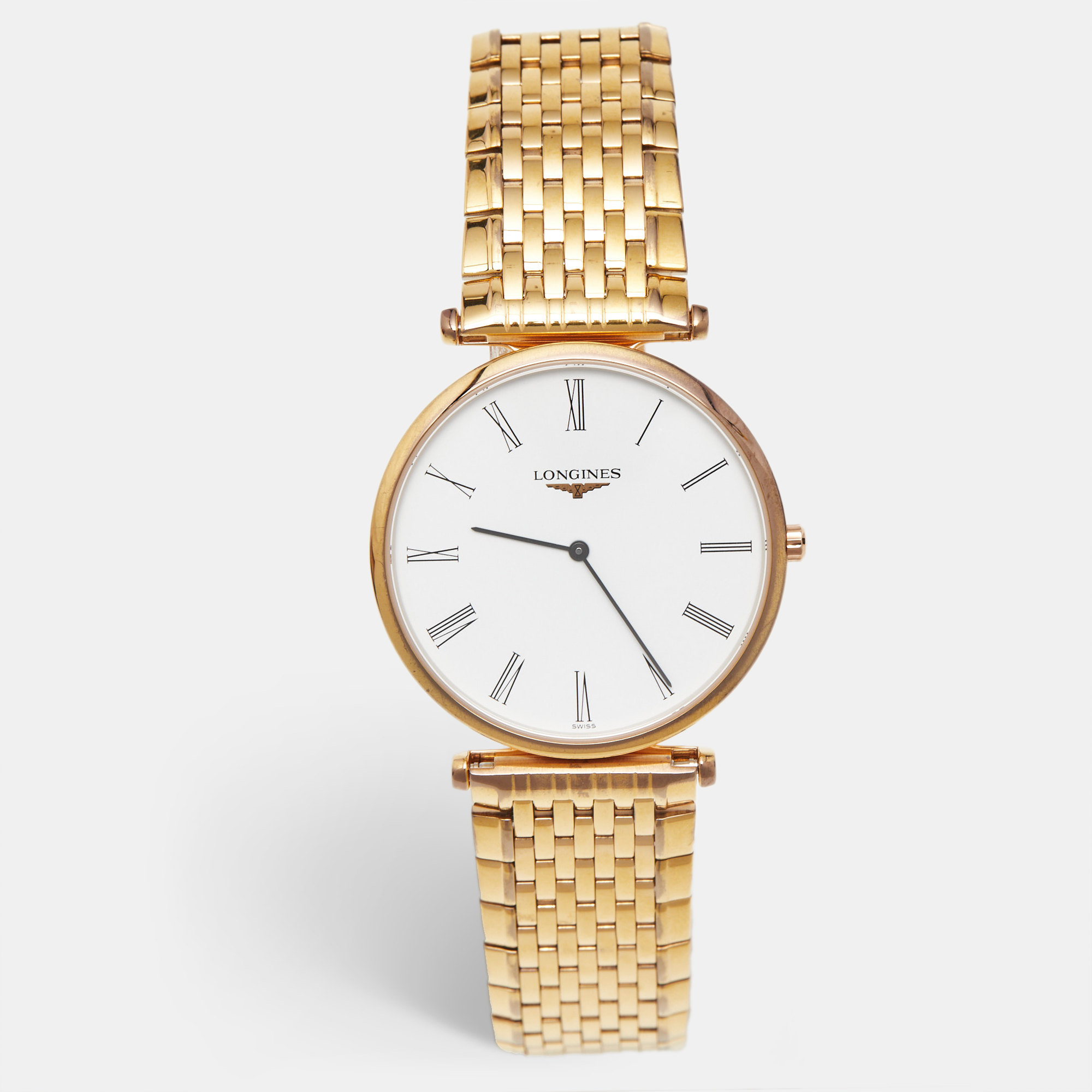 

Longines White Dial Gold PVD Coated Stainless Steel La Grande Classique De Longines L47091918 Unisex Wristwatch