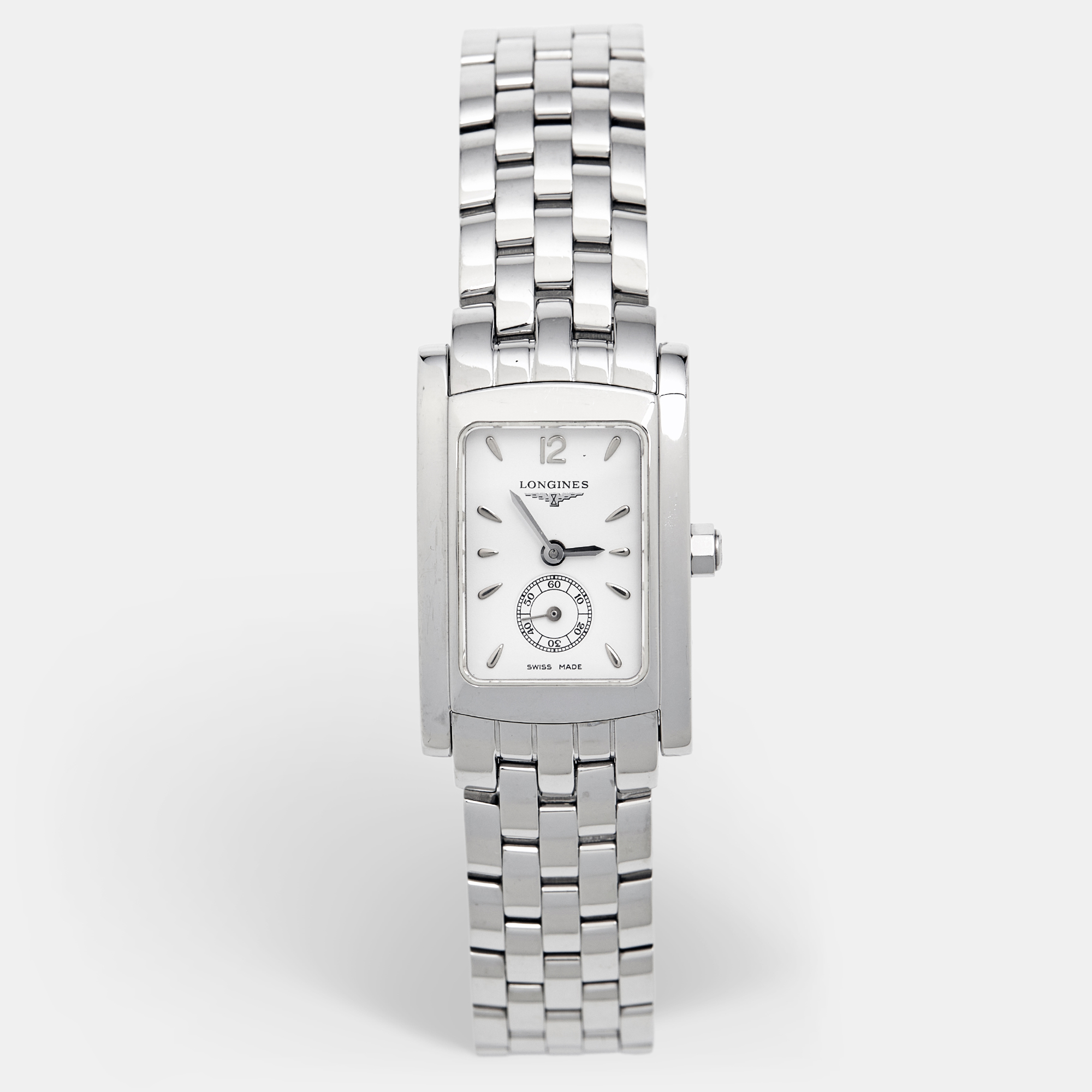

Longines White Stainless Steel Dolce Vita L5.155.4.16.6 Women's Wristwatch, Silver