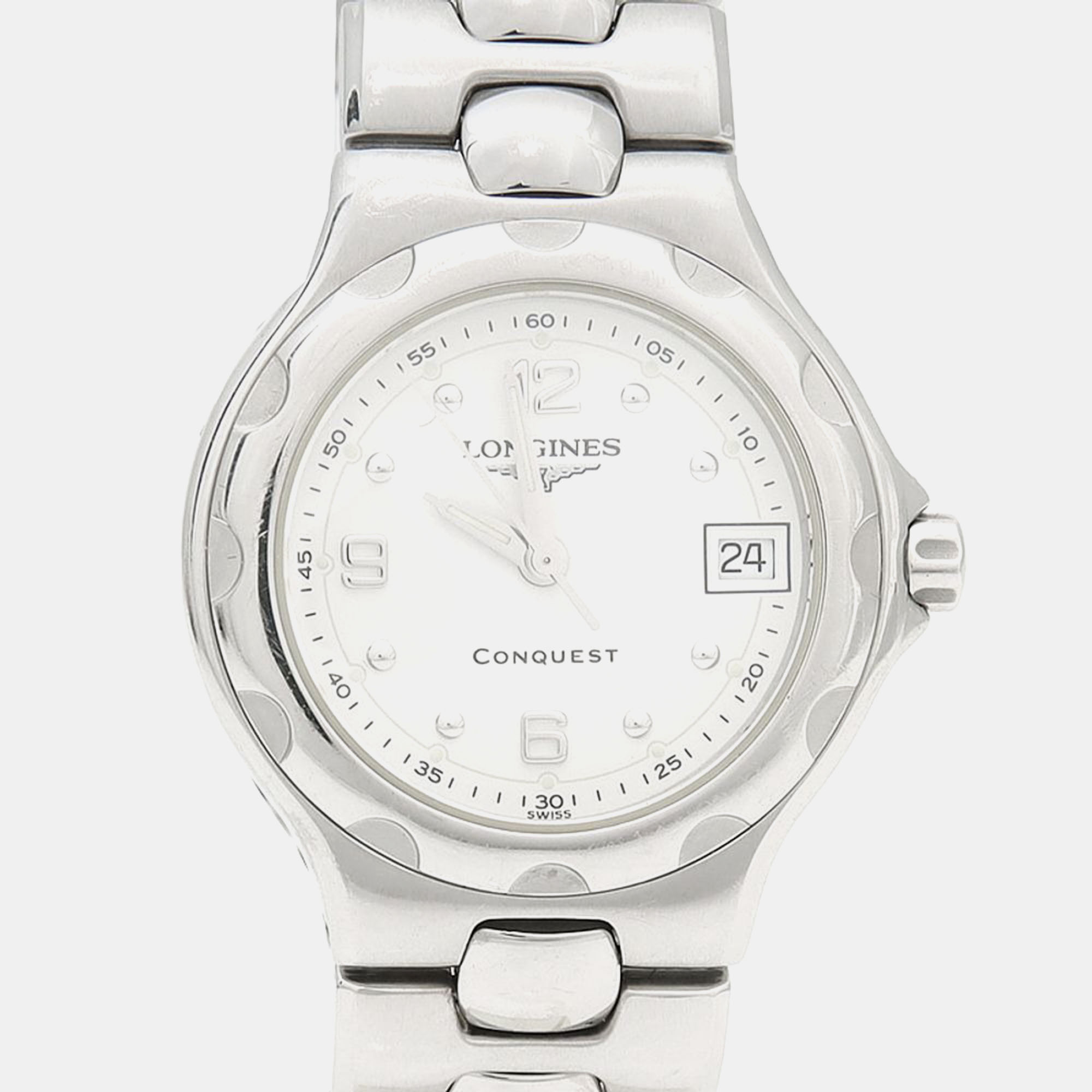 

Longines Conquest Quartz Silver Stainless Steel Women's Wristwatch 25 mm