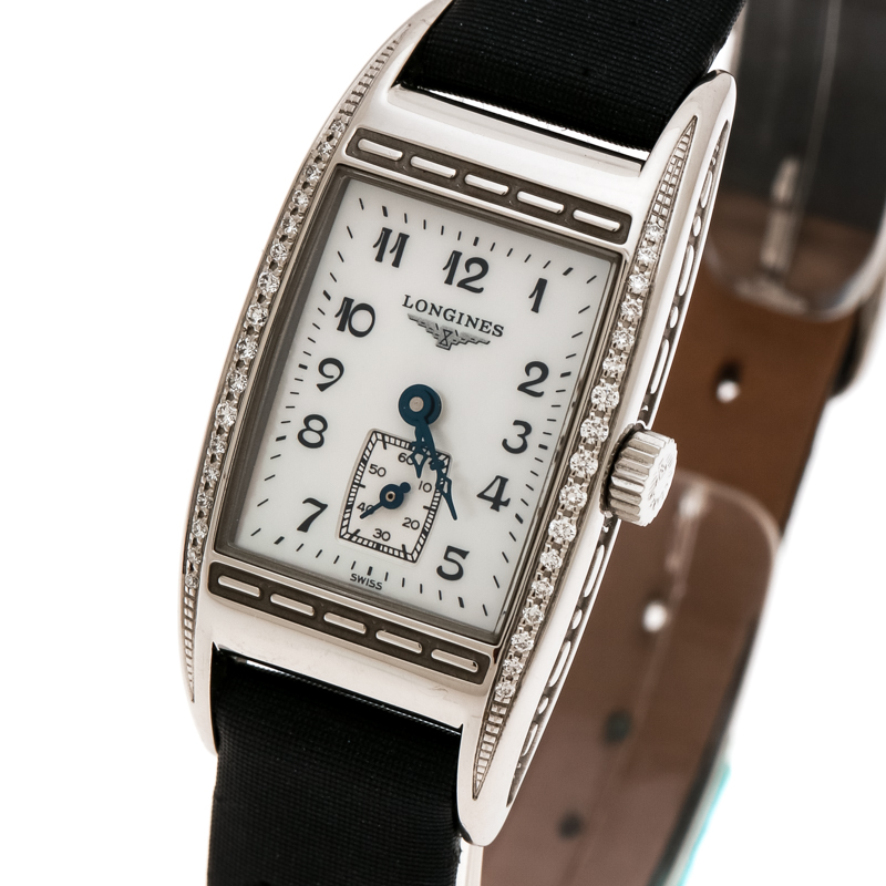 

Longines Mother of Pearl Stainless Steel BelleArti L2.194.0 Women's Wristwatch, Black