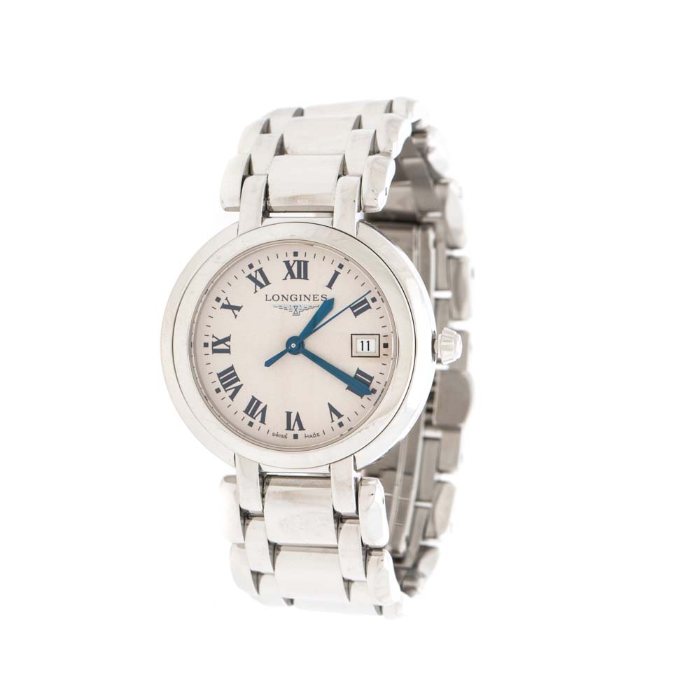 Longines Cream Stainless Steel Primaluna L8.112.4.71.6 Women's Wristwatch 30 mm