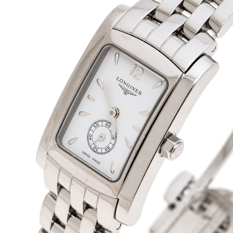 

Longines White Stainless Steel Dolce Vita L51554166 Women’s Wristwatch, Silver