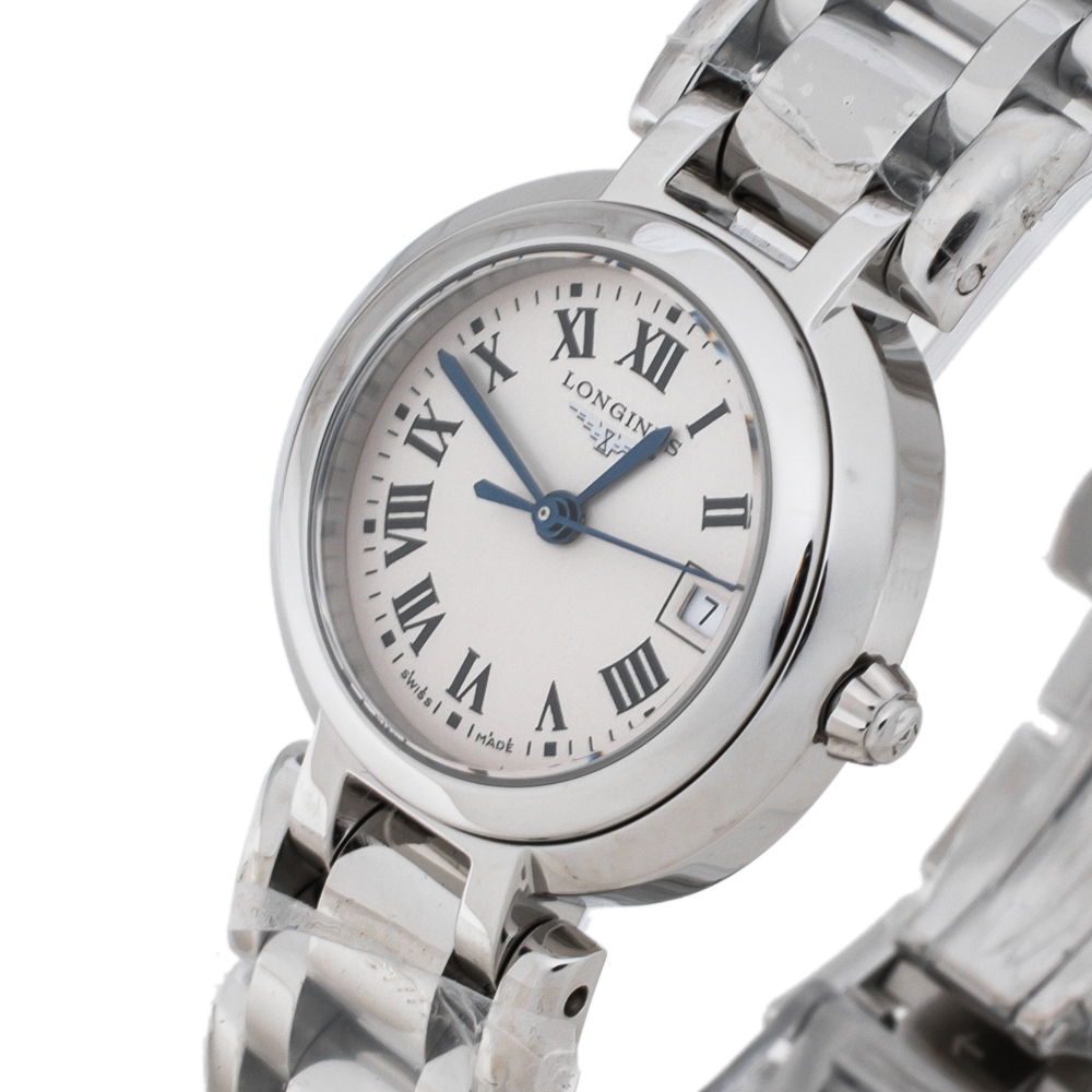 

Longines Silver Stainless Steel PrimaLuna L8.110.4.71.6 Women's Wristwatch