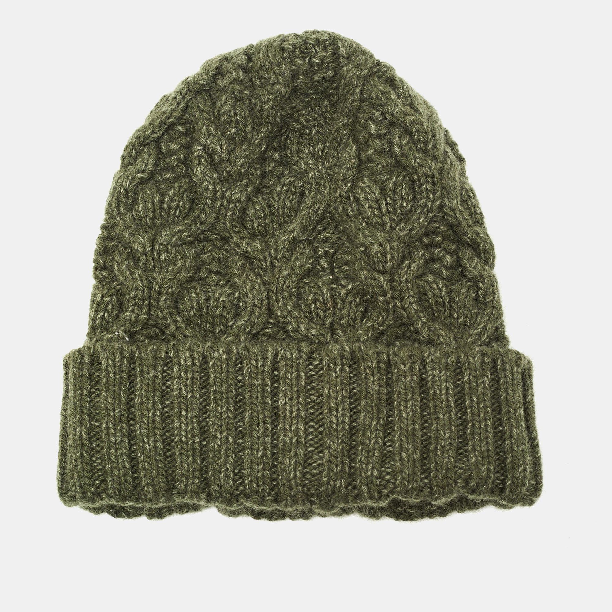

Loro Piana Green Baby Cashmere Knit Penhill Beanie Hat