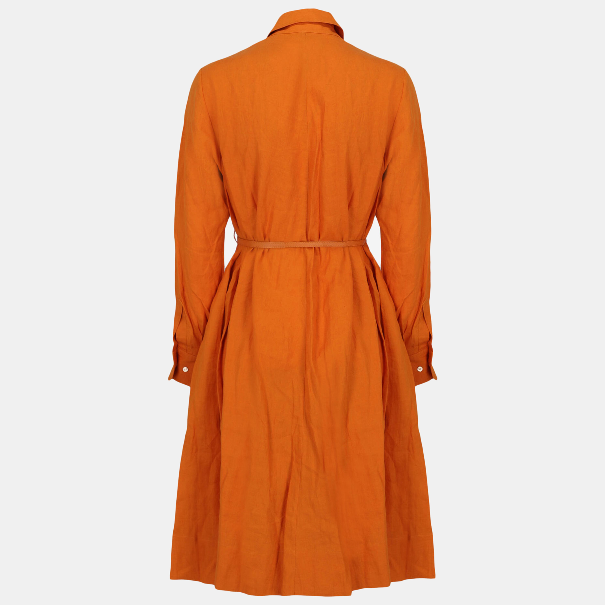 

Loro Piana Women' Eco-Friendly Fabric Midi Dress - Orange