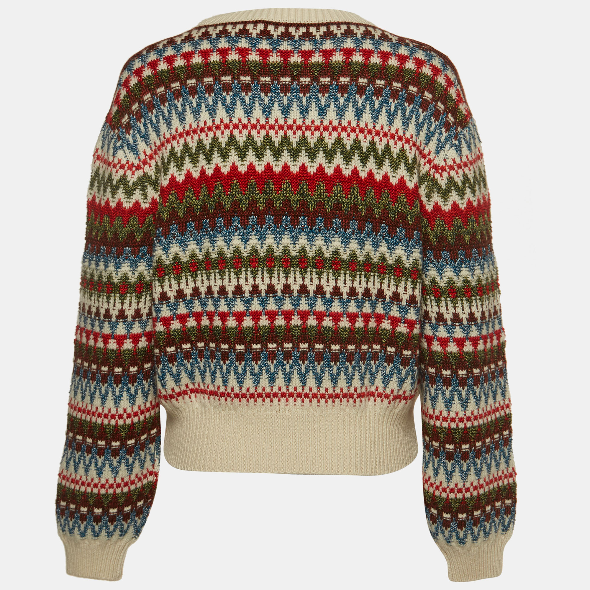 

Loro Piana Multicolor Patterned Knit Trujillo Sweater