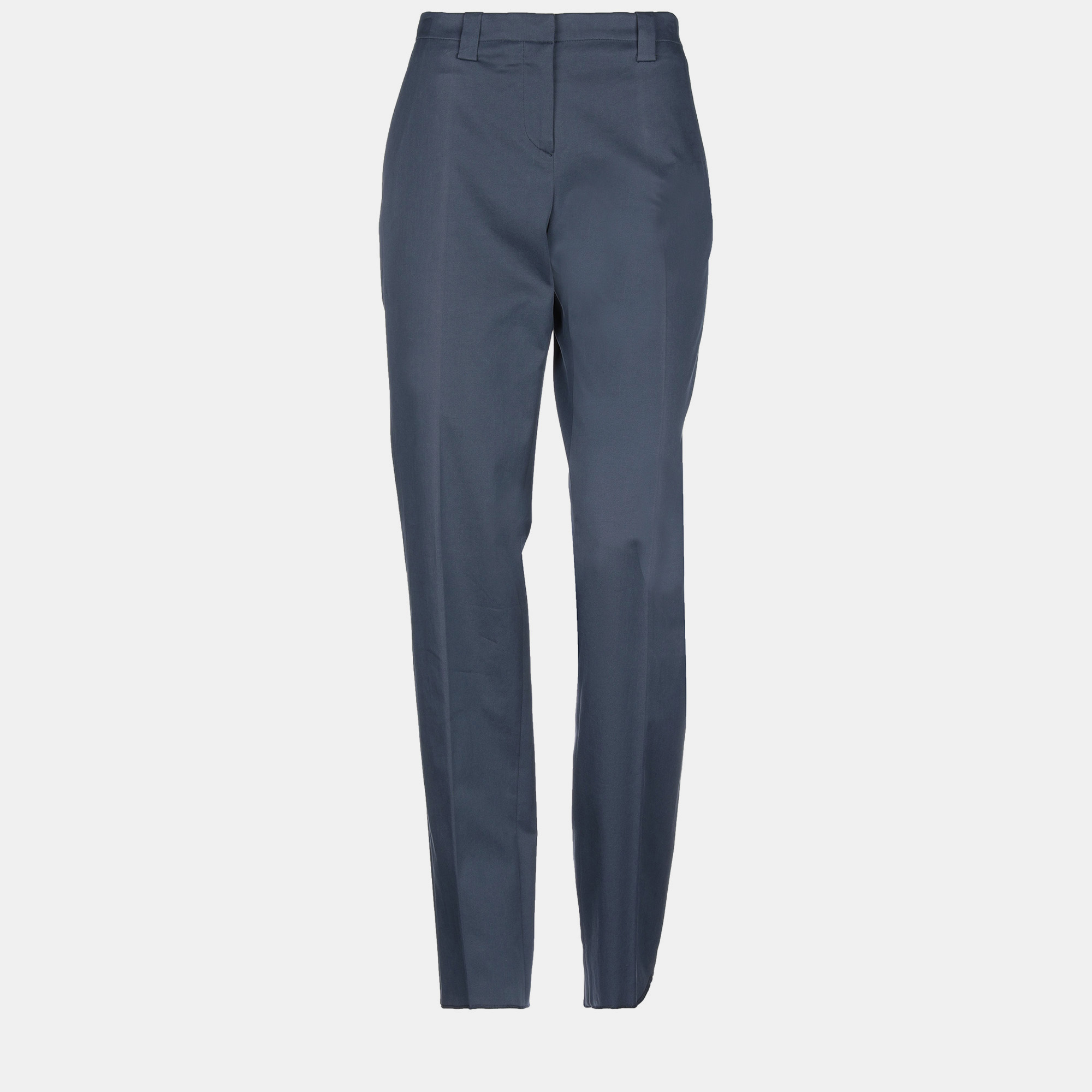 Pre-owned Loro Piana Cotton Pants 48 In Blue