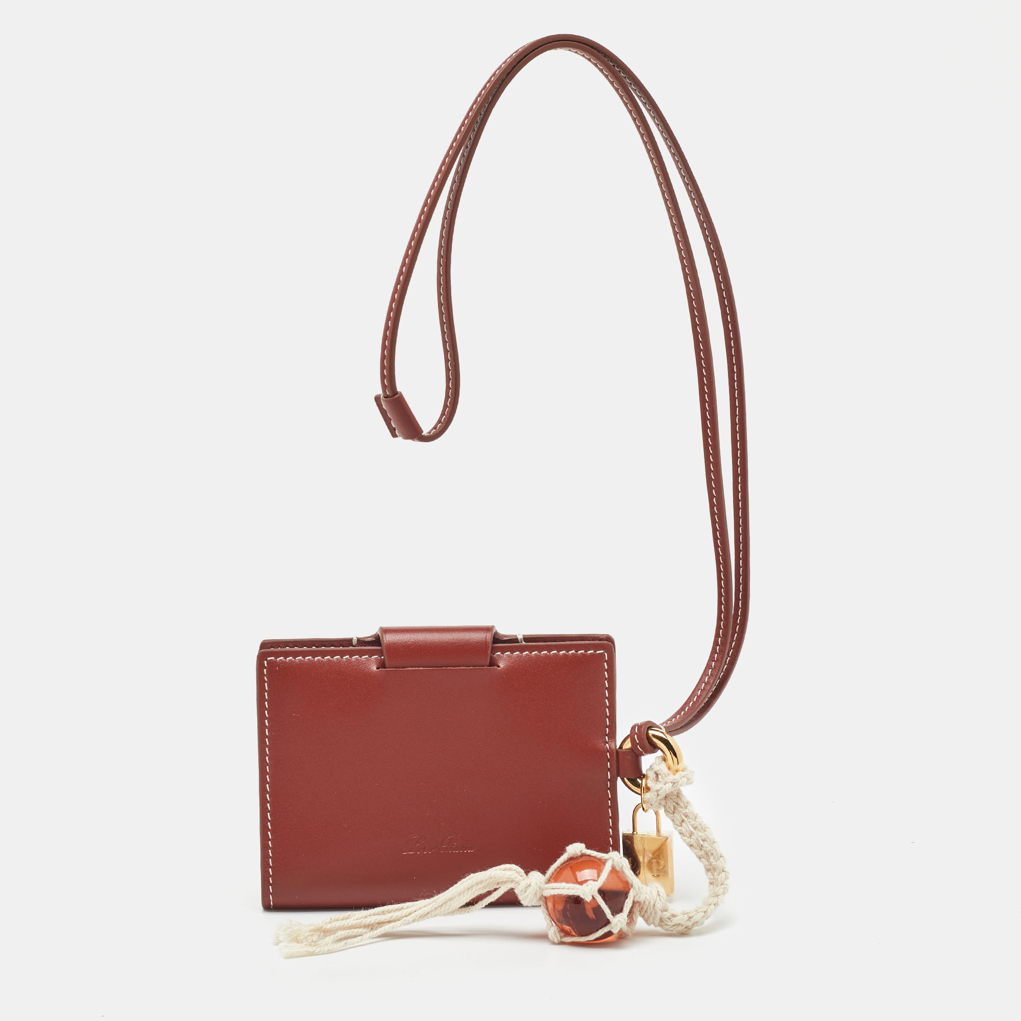 

Loro Piana Brown Leather Extra Card Holder