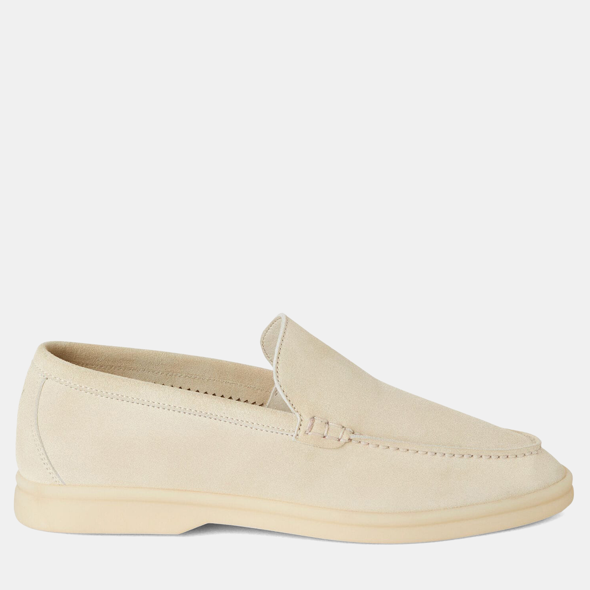 

Loro Piana Summer Walk  Nougat Suede Loafer, Cream
