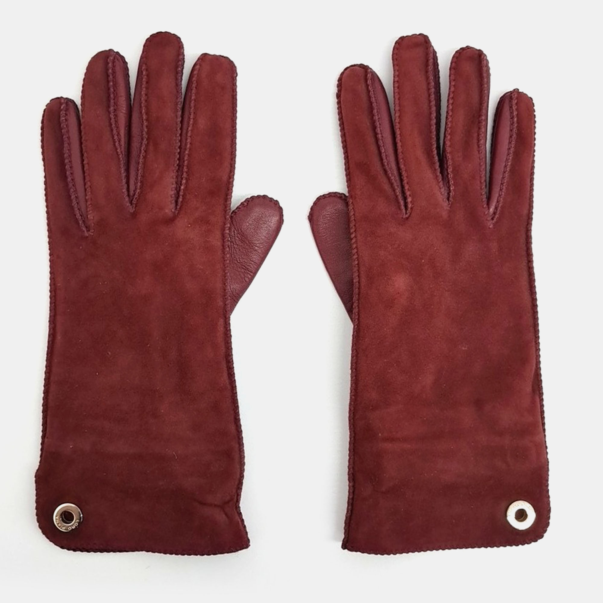 

Loro Piana leather gloves, Red